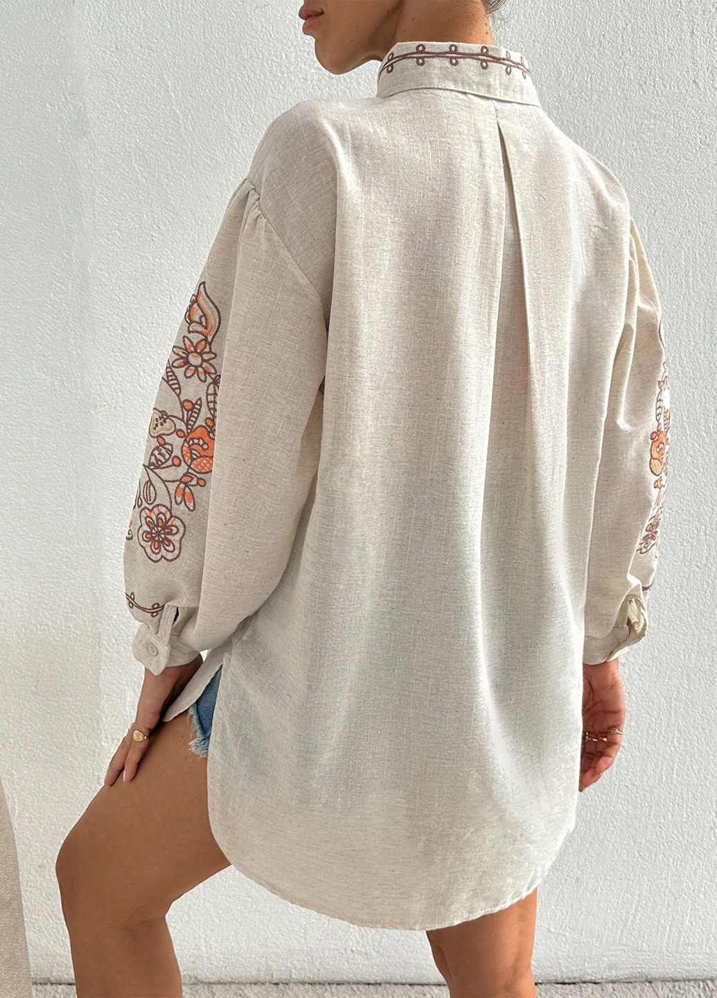 Бежевая блуза SHEIN