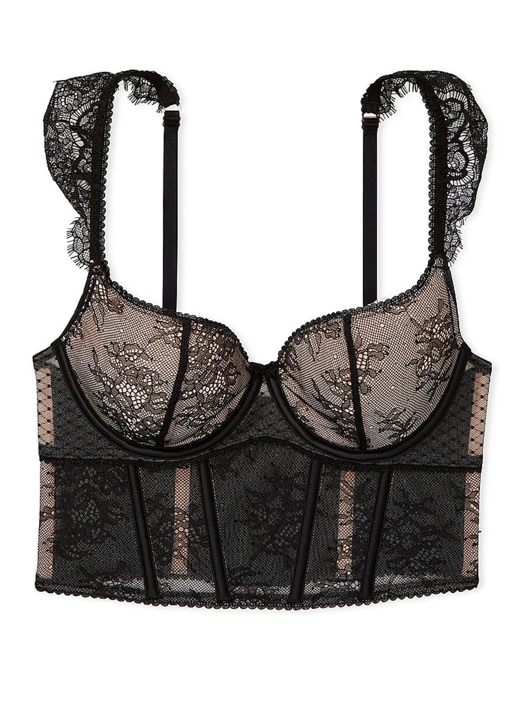 Чорний демісезонний комплект (бюст'є, трусики) Victoria's Secret