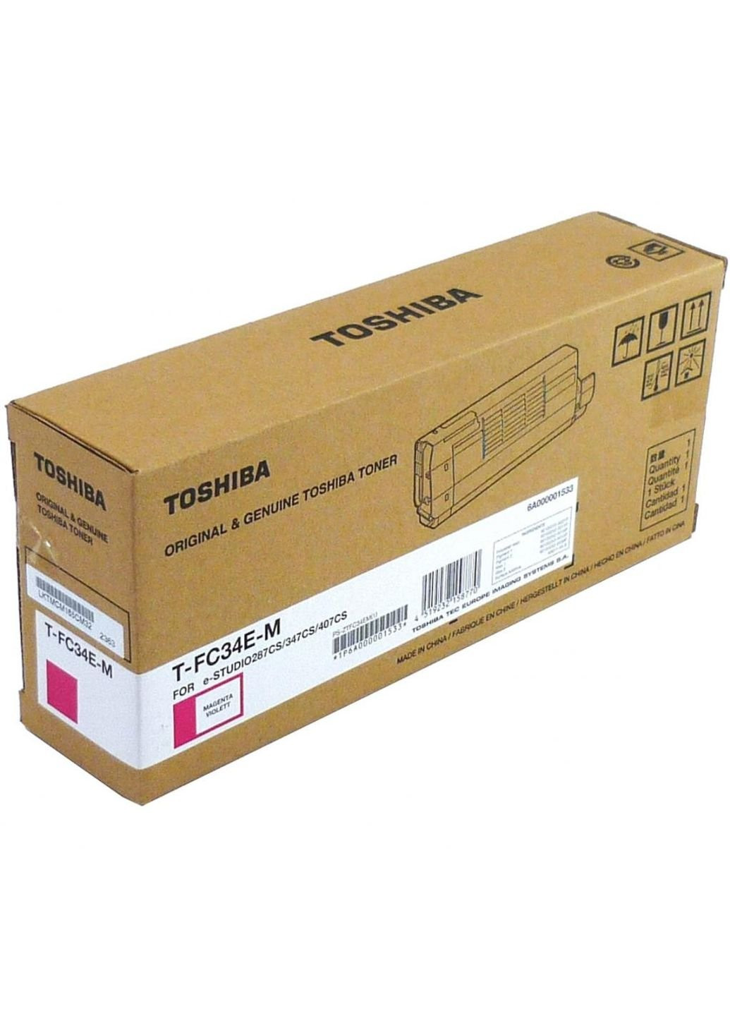 Тонер-картридж (6A000001769) Toshiba t-fc34em 11.5k magenta (247618777)