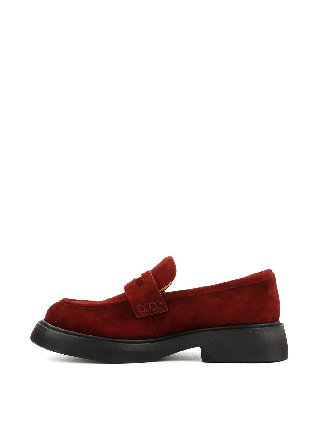 Le'BERDES Туфлі лофери бордовий з натуральна замша, україна — демісезон (322088112)