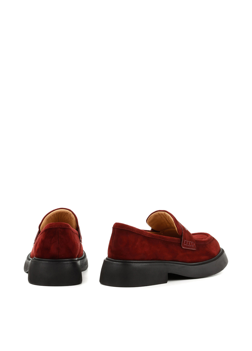 Le'BERDES Туфлі лофери бордовий з натуральна замша, україна — демісезон (322088112)