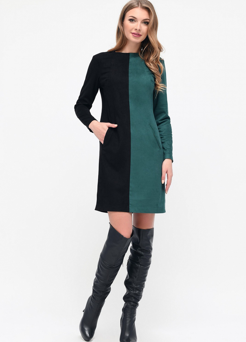 Чорна кежуал сукня Carica однотонна