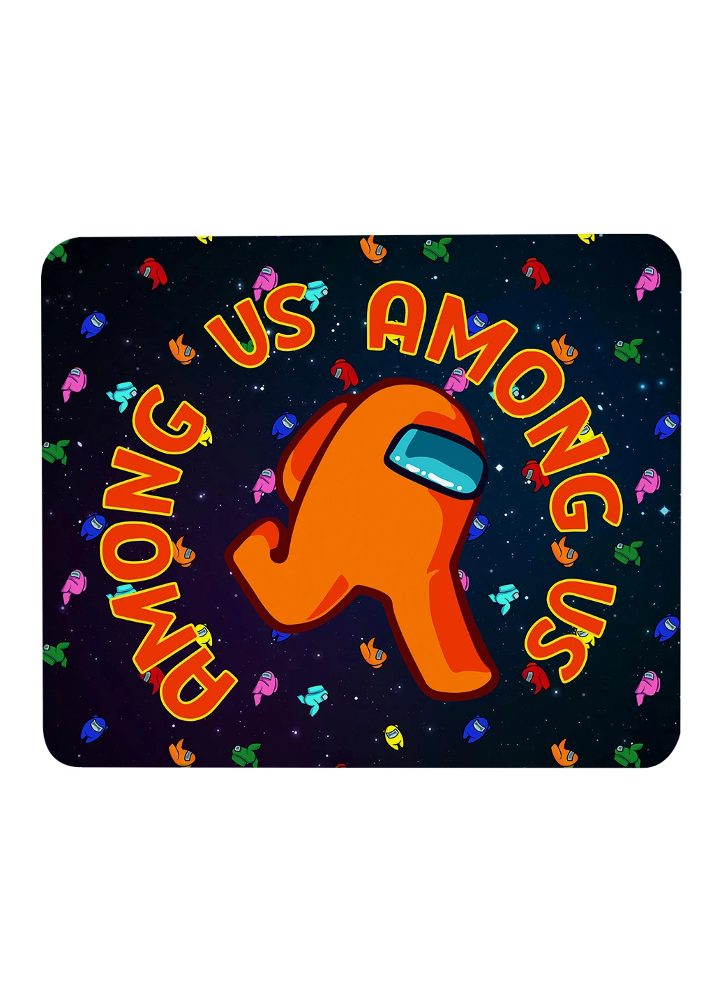 Килимок для мишки Амонг Ас Помаранчевий (Among Us Orange) (25108-2408) 29х21 см MobiPrint (224437358)