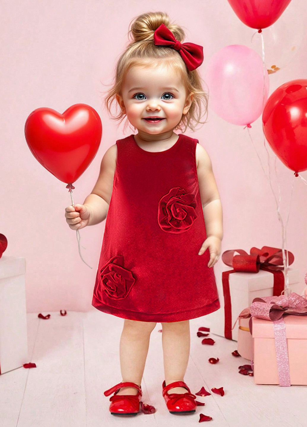 Алое платье SHEIN (331624094)