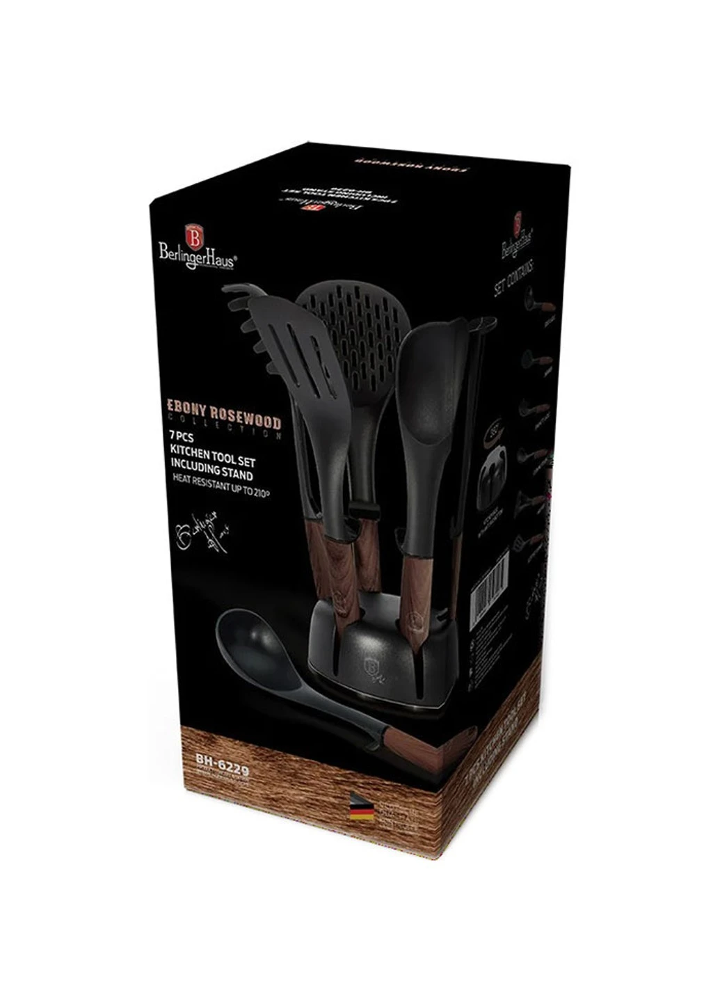 Набір кухонних аксесуарів Ebony MAPLE Collection 7 предметів Berlinger Haus (255277765)