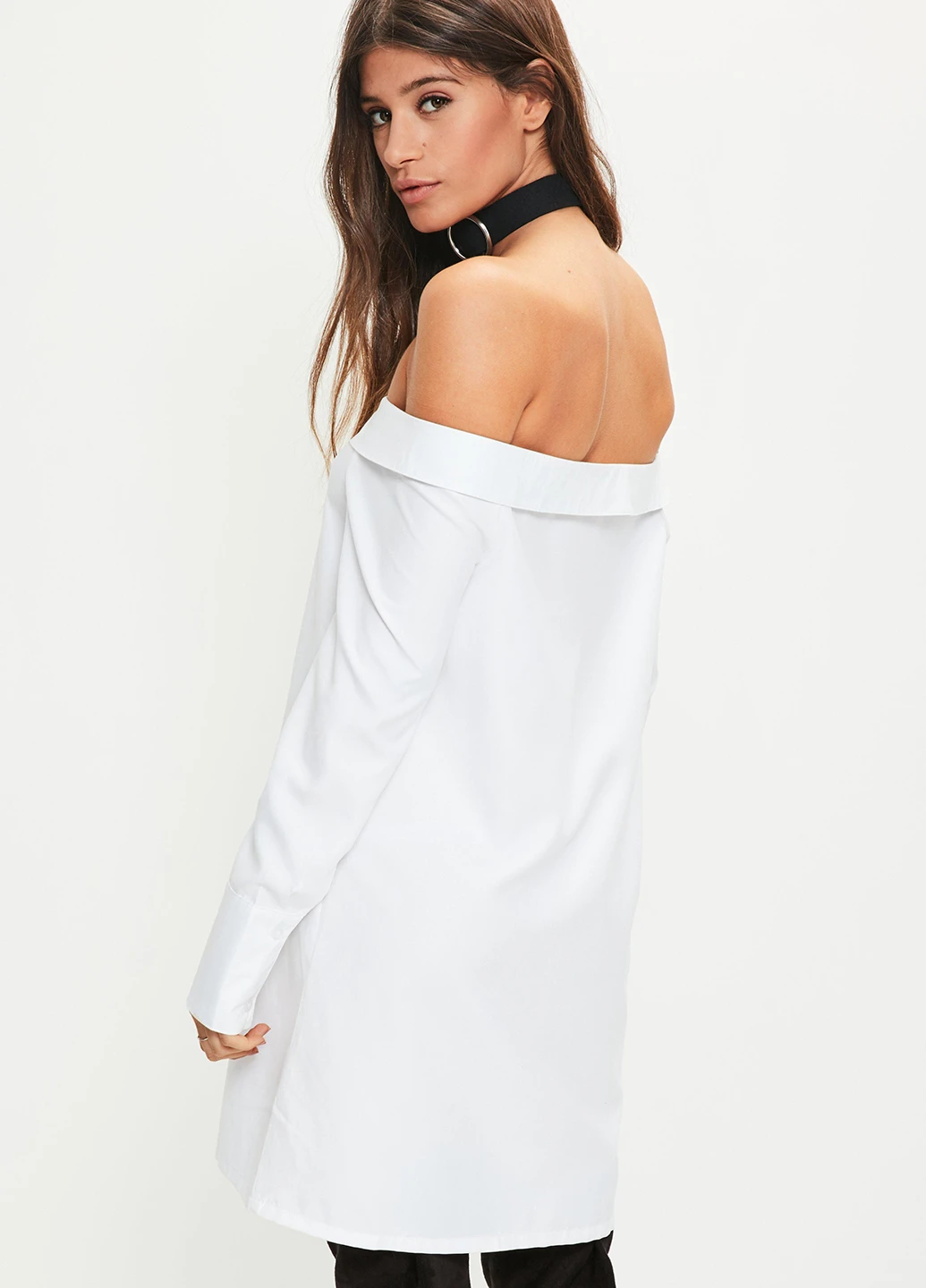 Белое кэжуал платье Missguided однотонное