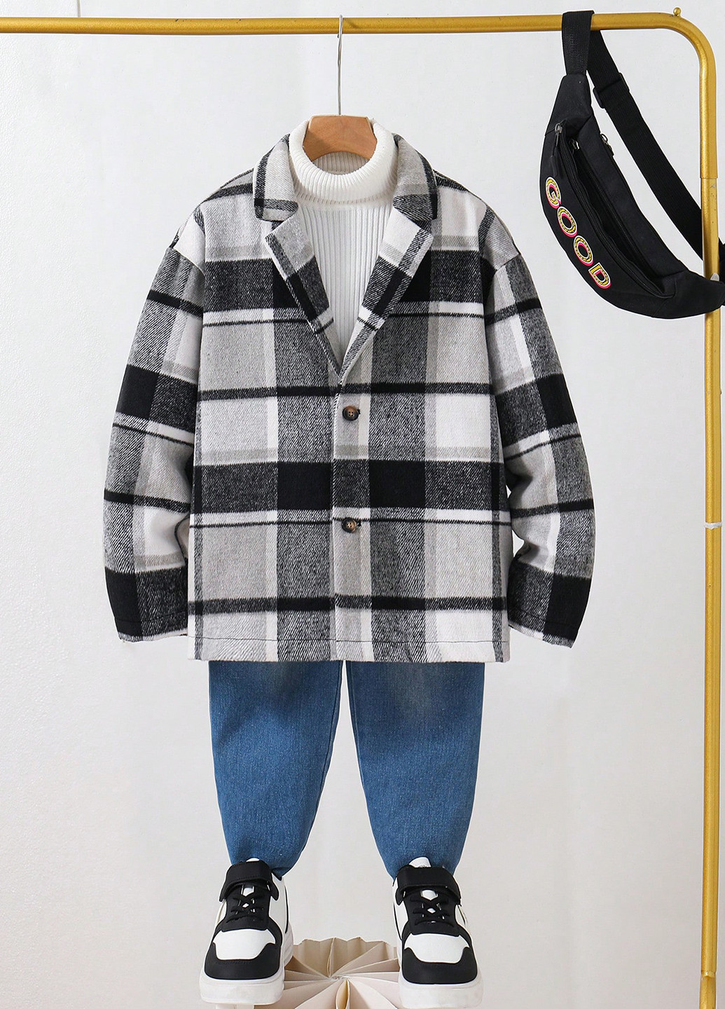 Куртка-сорочка SHEIN (340699224)