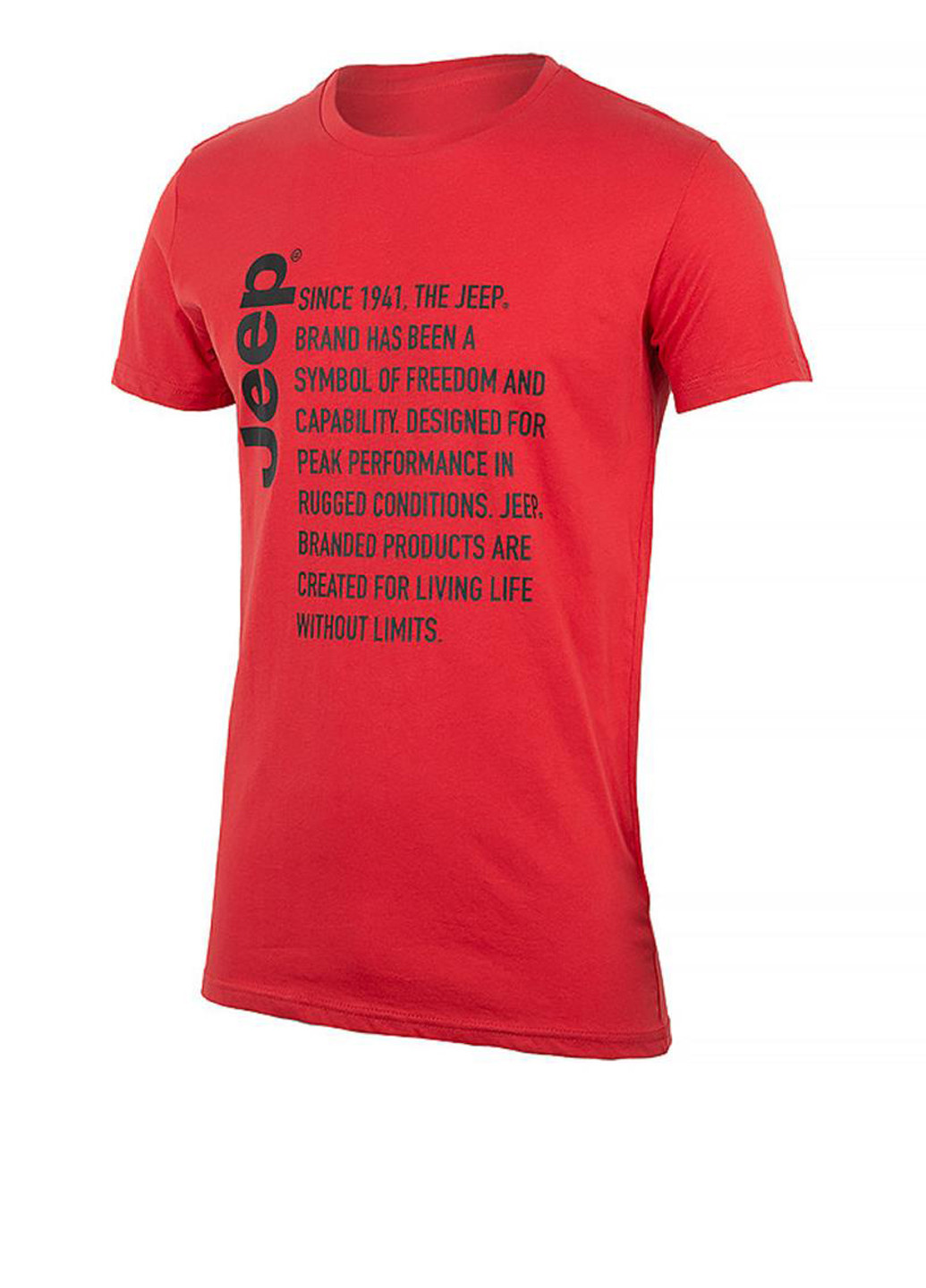 Красная футболка o102591-r699 Jeep T-SHIRT Since 1941