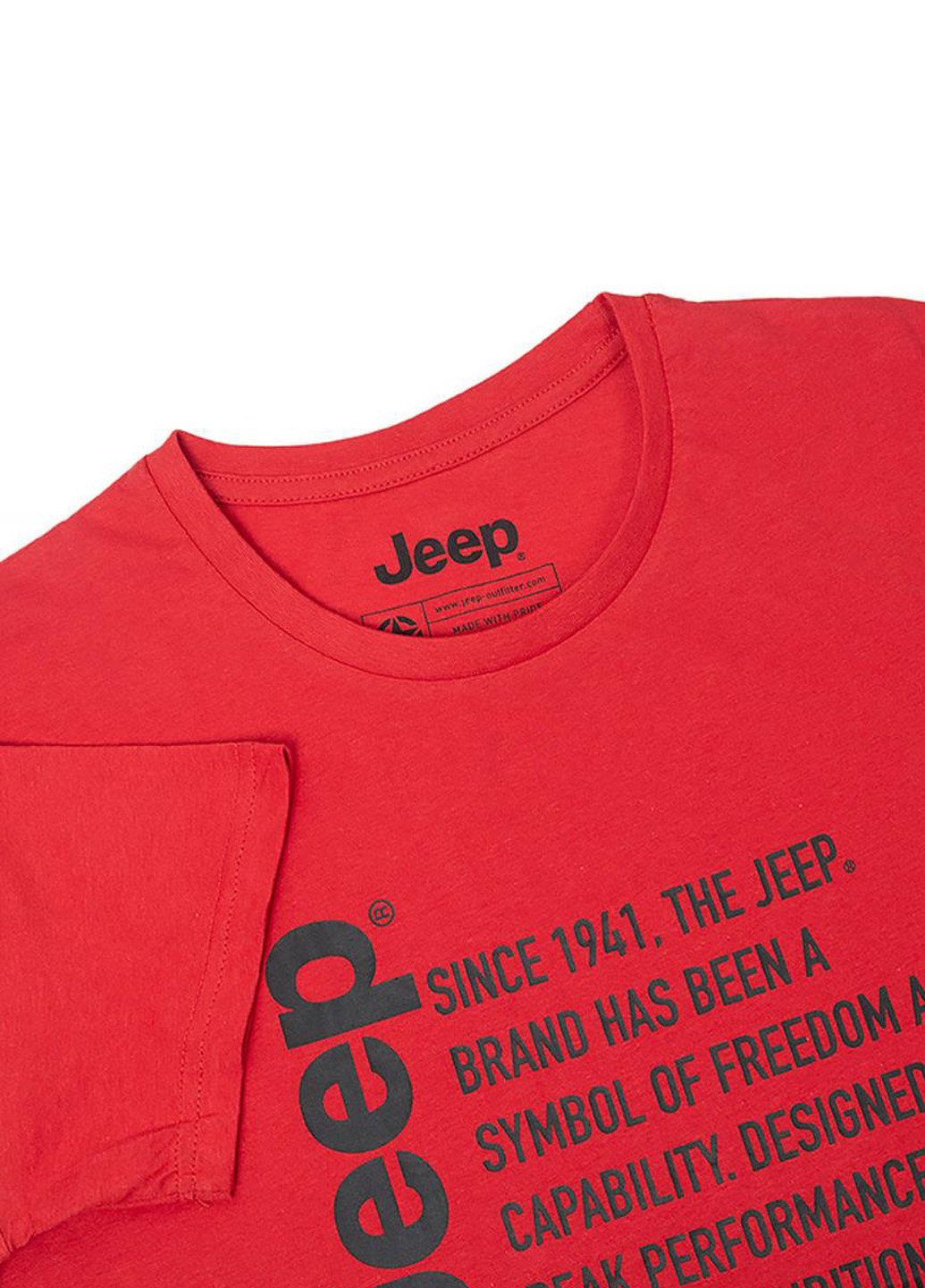 Красная футболка o102591-r699 Jeep T-SHIRT Since 1941