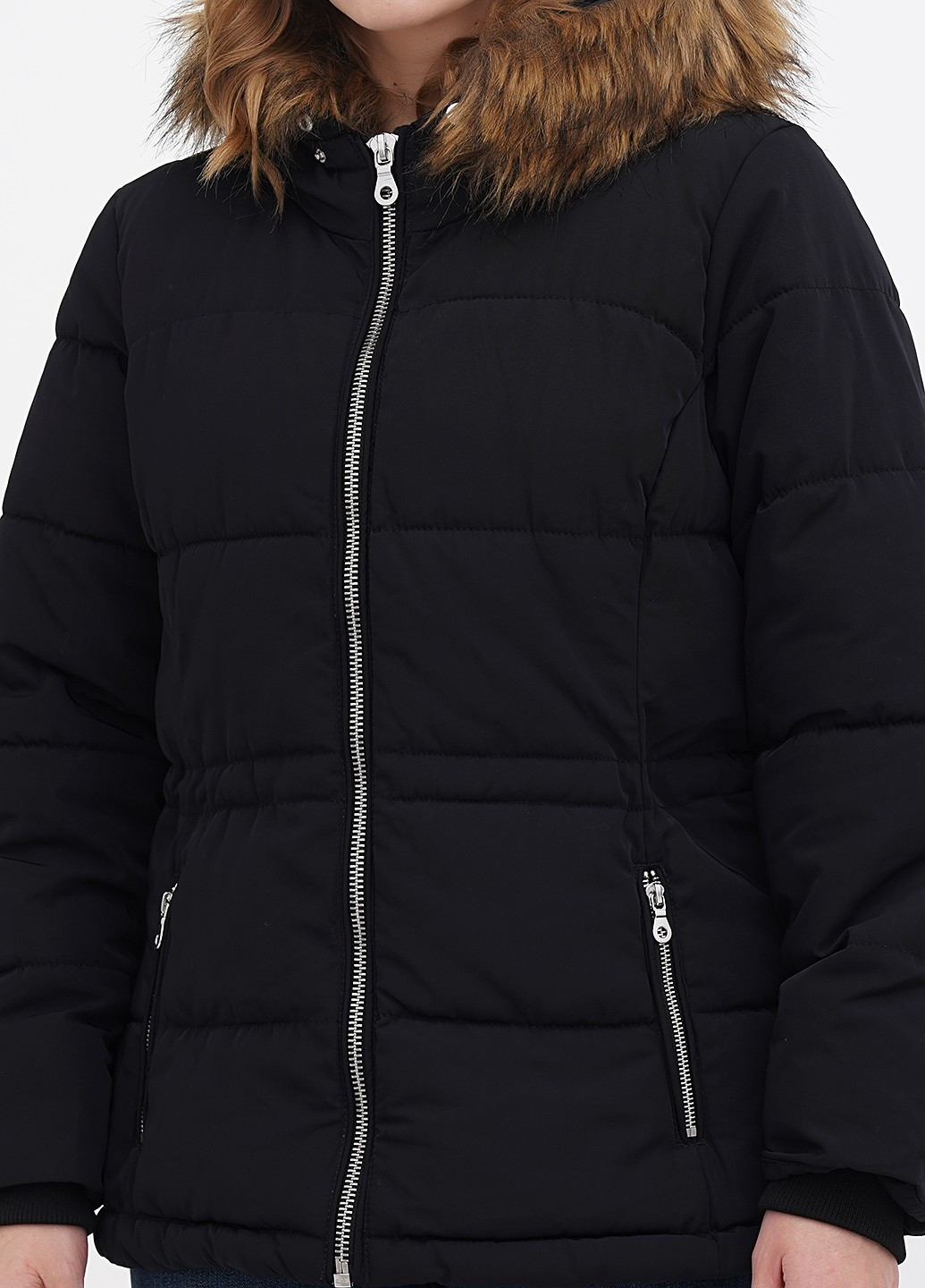 Чорна зимня куртка H&M