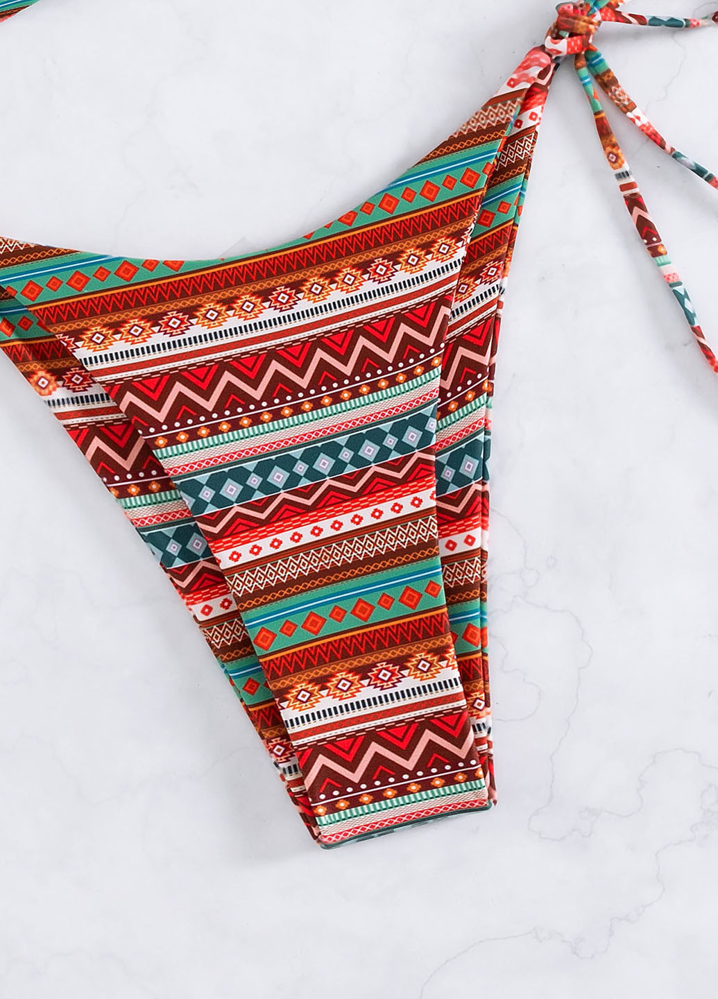 Комбинированный летний купальник (лиф, трусики) бандо SHEIN