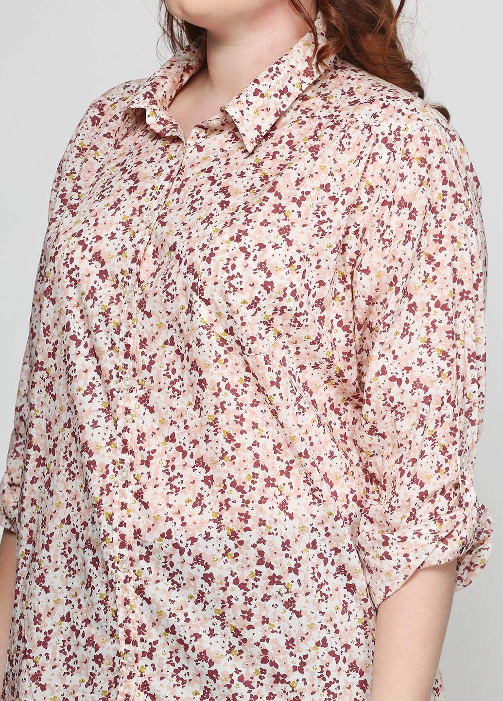 Персиковая кэжуал рубашка Merona