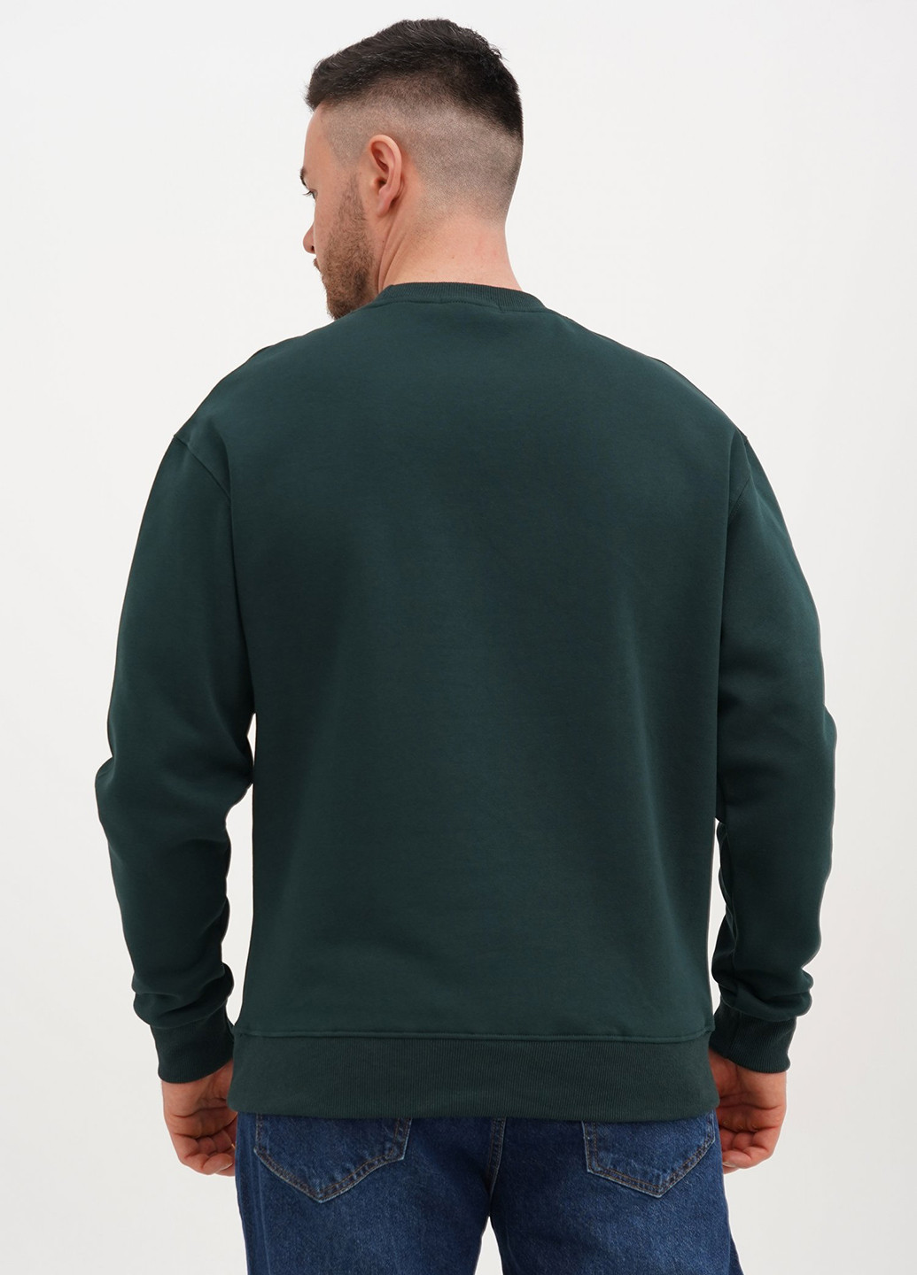 Смарагдовий світшот Trend Collection однотонний без декору (315067194)