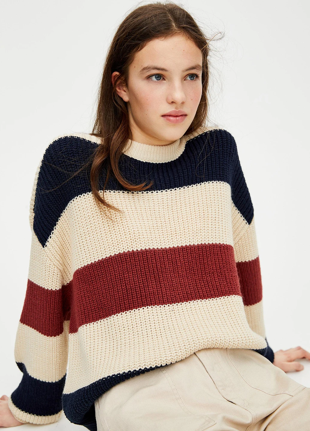 Бежевый демисезонный джемпер джемпер Pull & Bear
