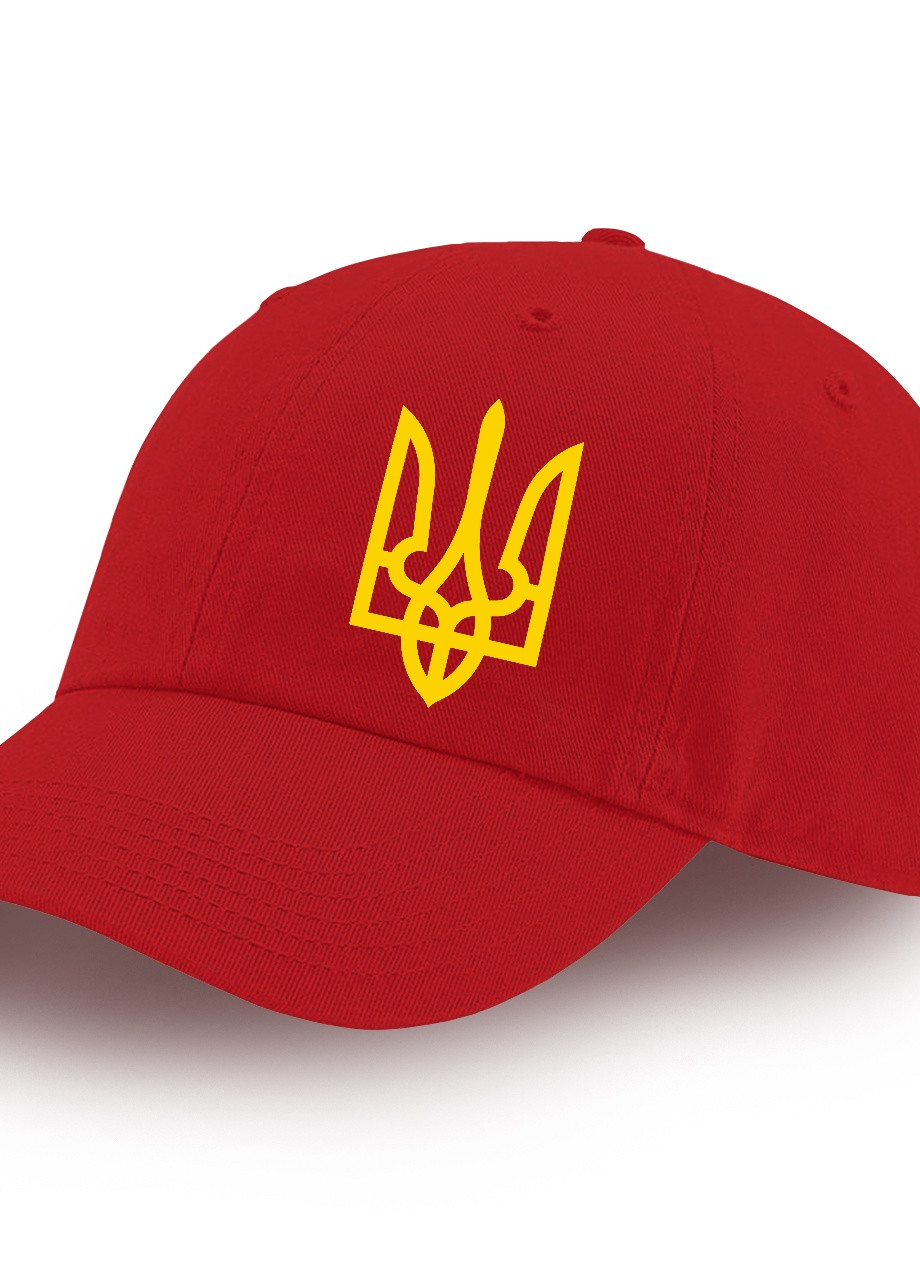 Кепка детская для мальчиков Герб Украины (9273-3790-5) Красный MobiPrint (253484492)