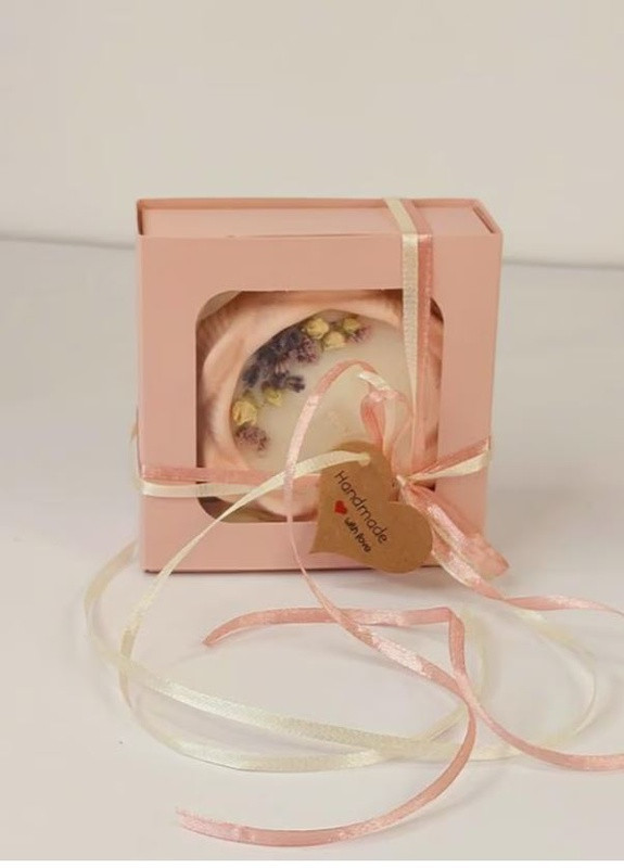 Эко свеча Светло розовый лотос в подарочной коробке BeautlyMaysternya (253528259)