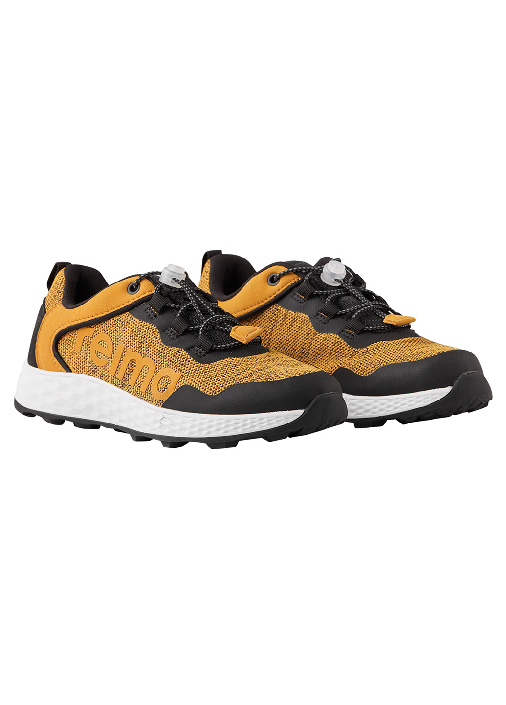 Желтые демисезонные кроссовки на шнурках Reima Aloitus