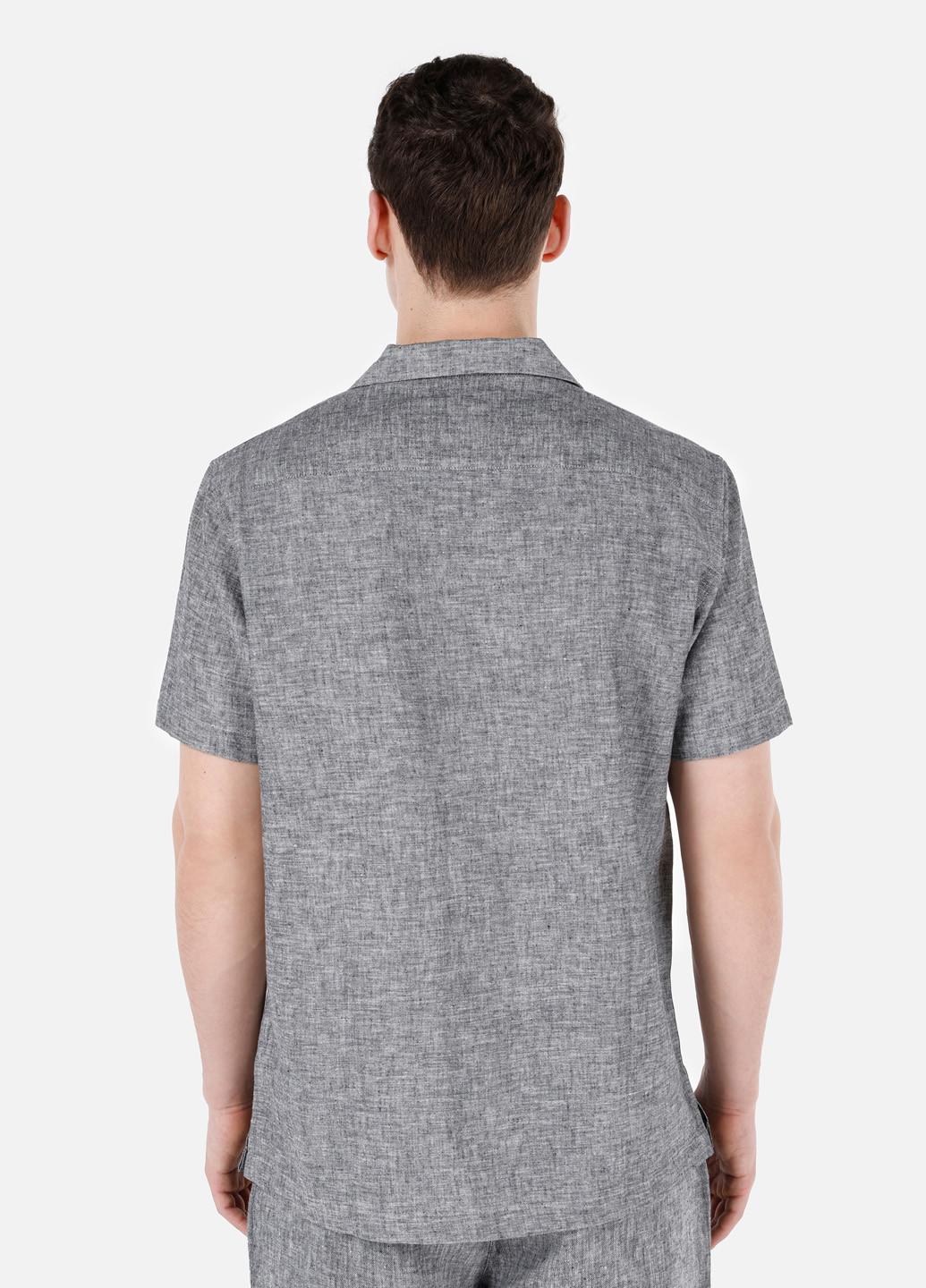 Темно-серая кэжуал рубашка меланж Colin's