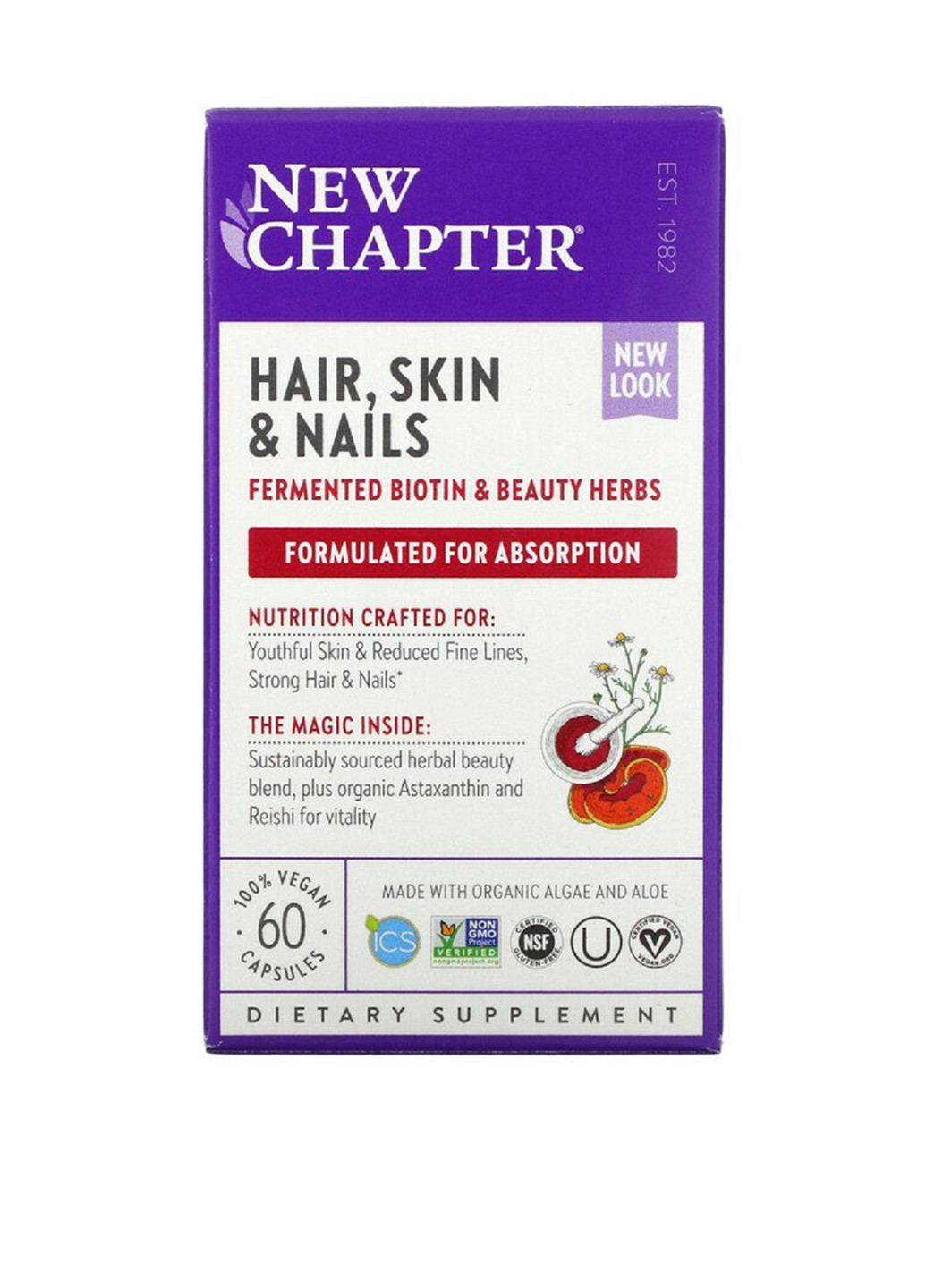 Комплекс Для оздоровлення волосся, шкіри та нігтів New Chapte (60 кап.) New Chapter (251206027)