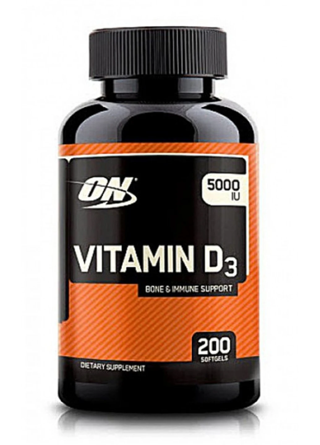 Витамин д3 Vitamin D 5000 IU 200 капсул Optimum Nutrition (255408681)