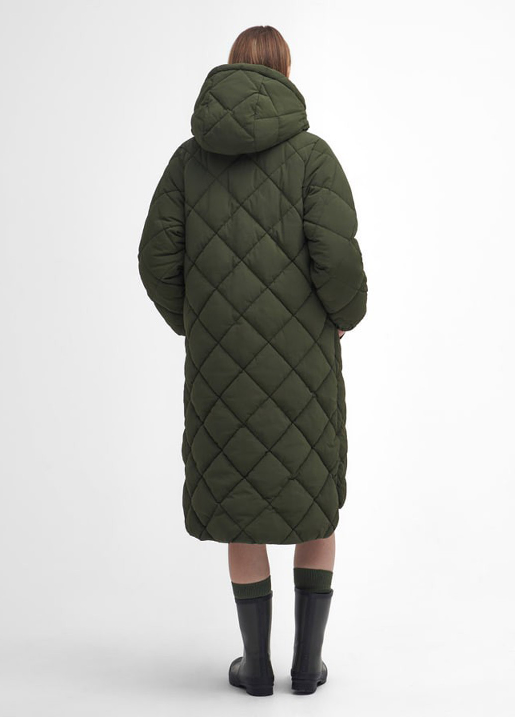 Оливковая (хаки) демисезонная куртка куртка-пальто Barbour