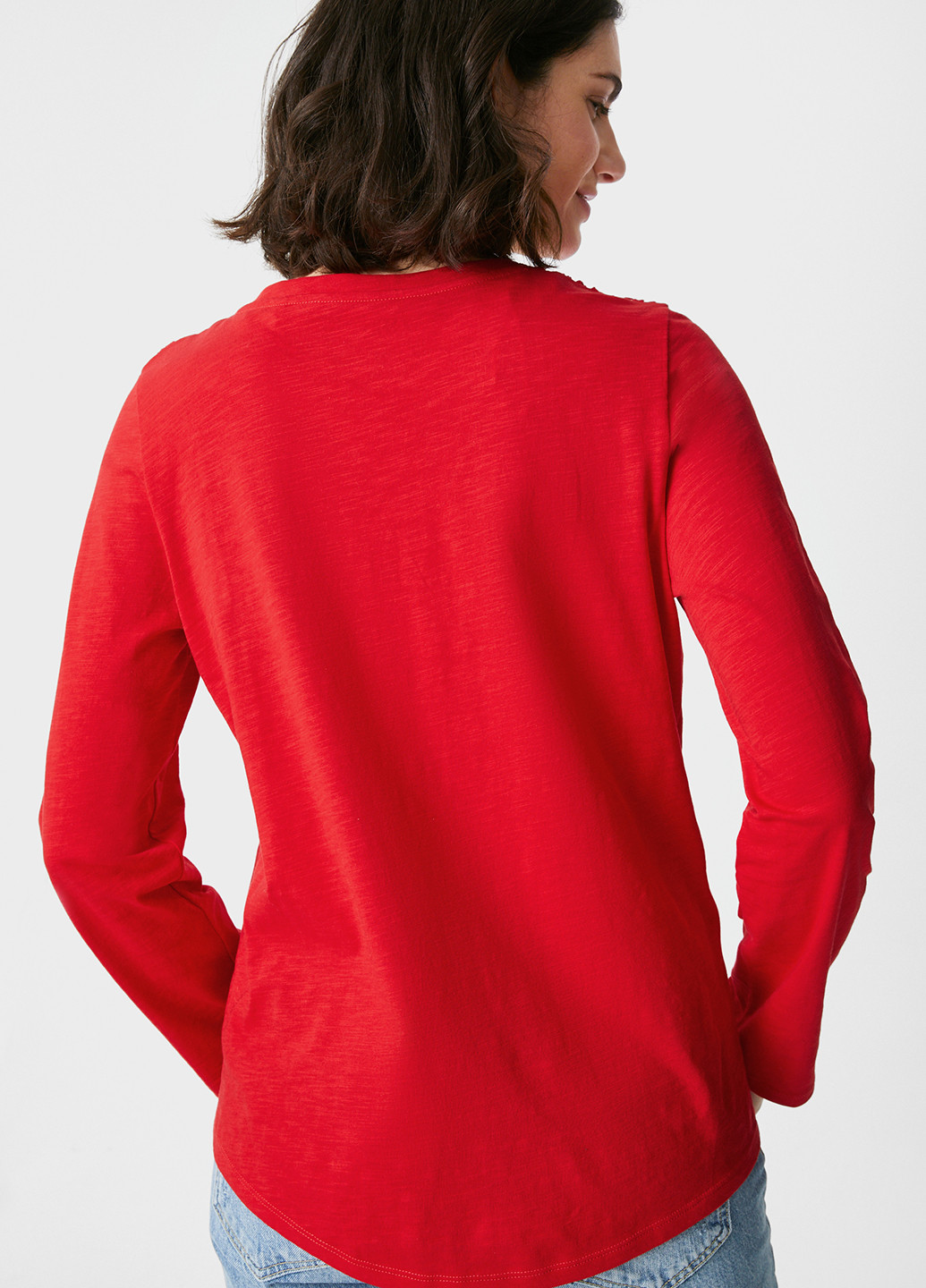 Красная демисезонная блуза C&A
