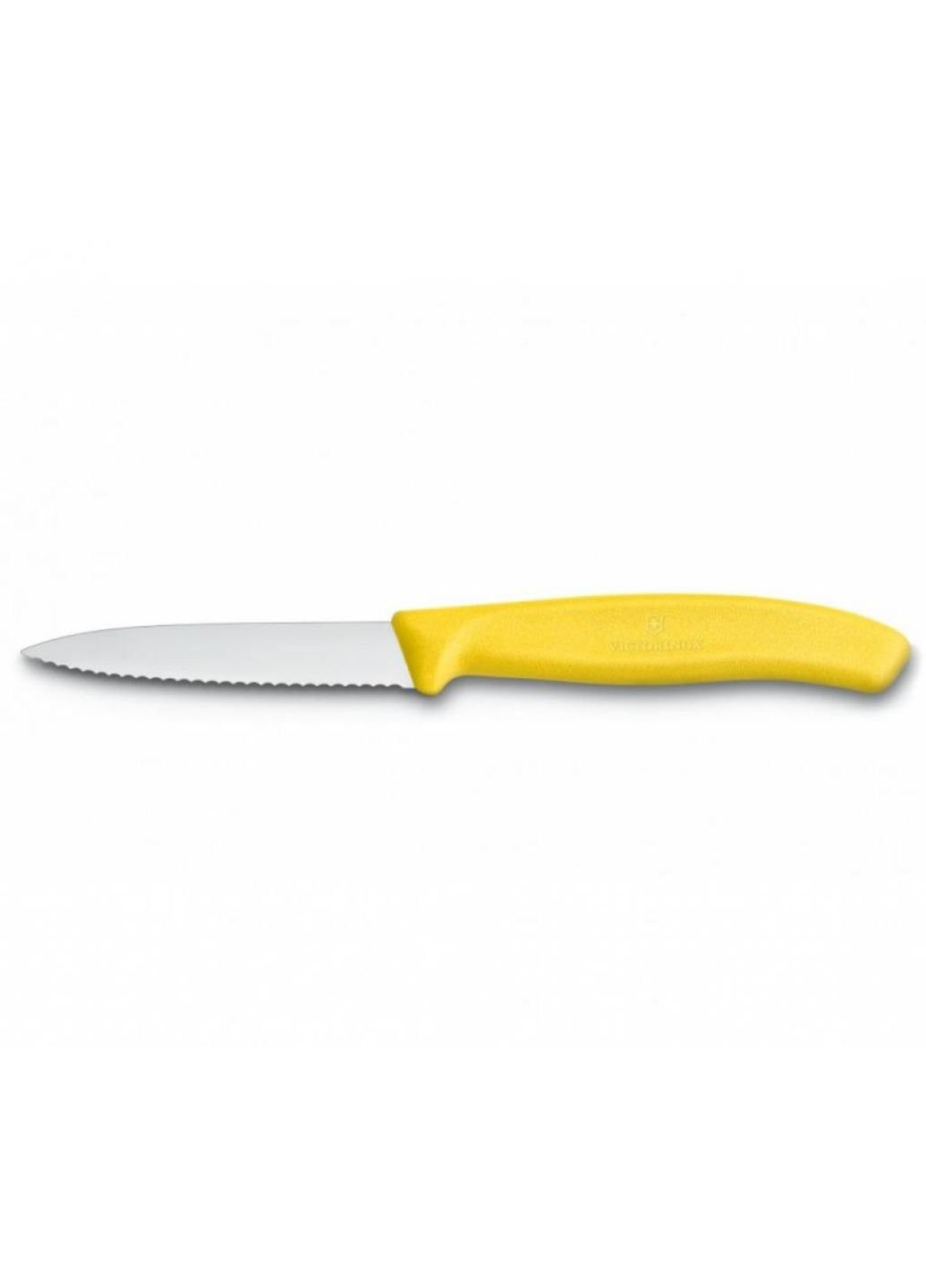 Кухонный нож SwissClassic для нарезки 8 см, волнистое лезвие, желтый (6.7636.L118) Victorinox (254081187)