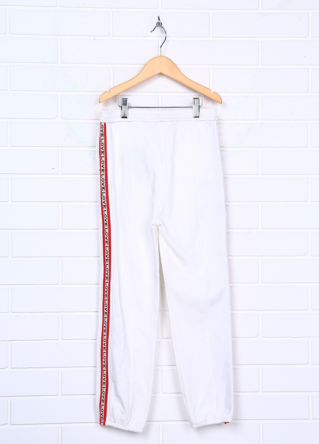 Белые кэжуал демисезонные брюки прямые H&M Studio