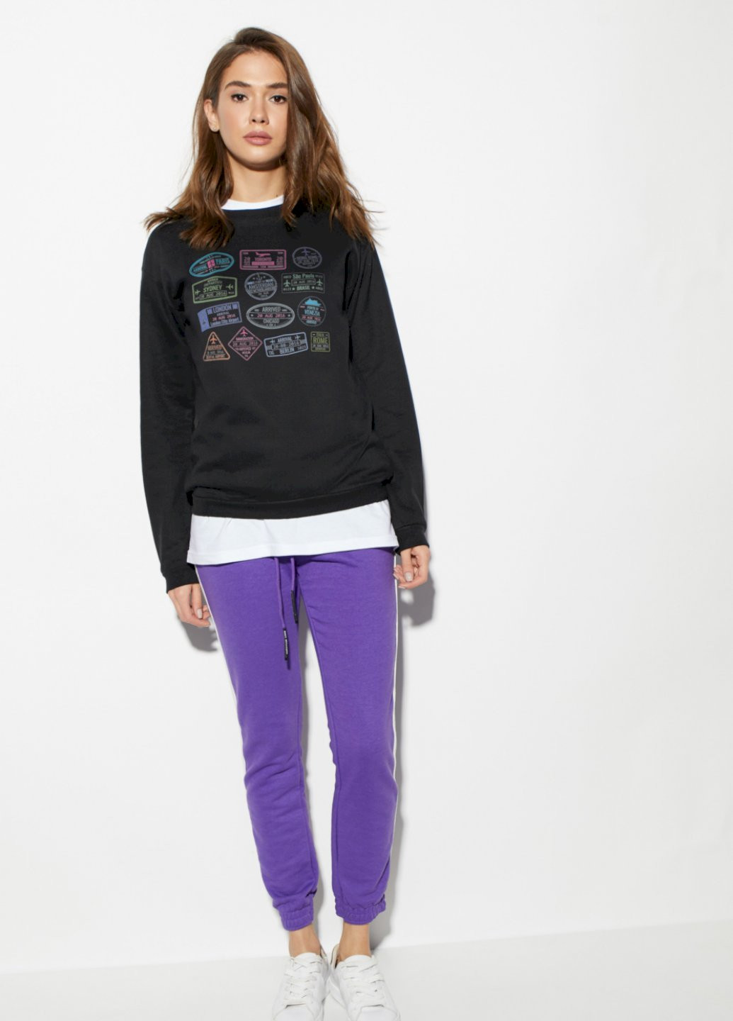 Черный свитшот basic YAPPI (201487491)