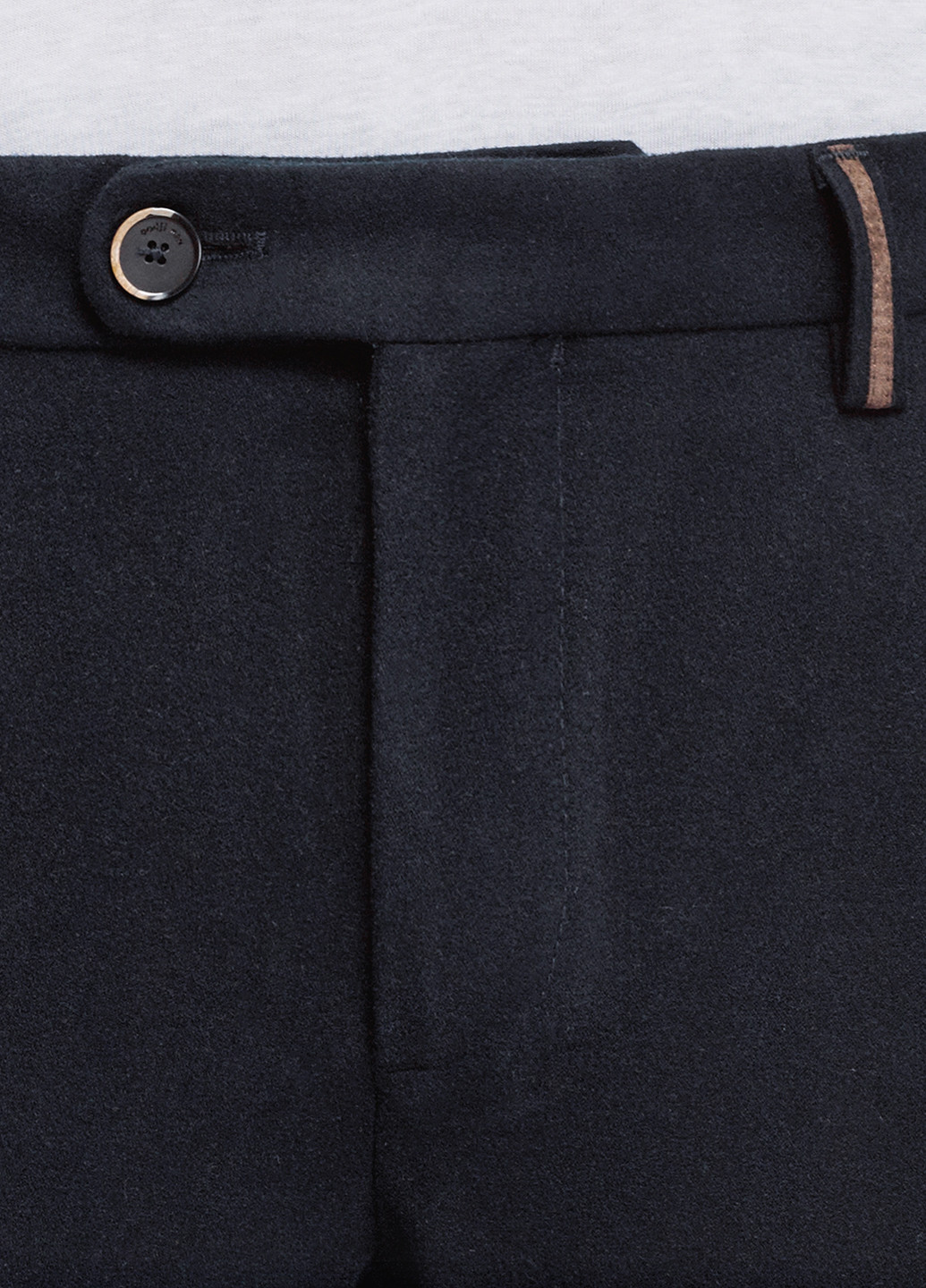 Темно-синие кэжуал демисезонные зауженные брюки Oodji
