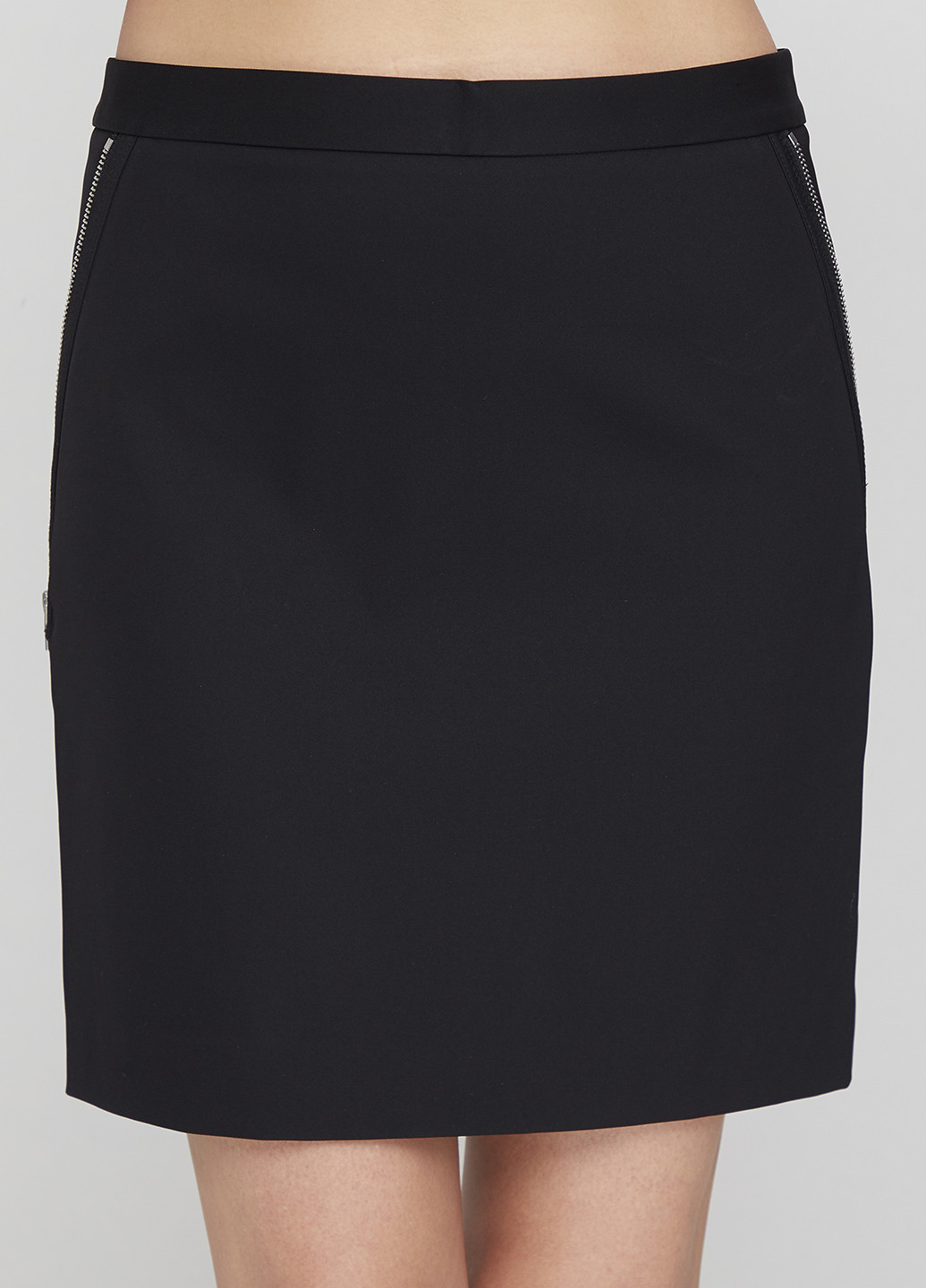 Черная кэжуал однотонная юбка Alexander Wang мини