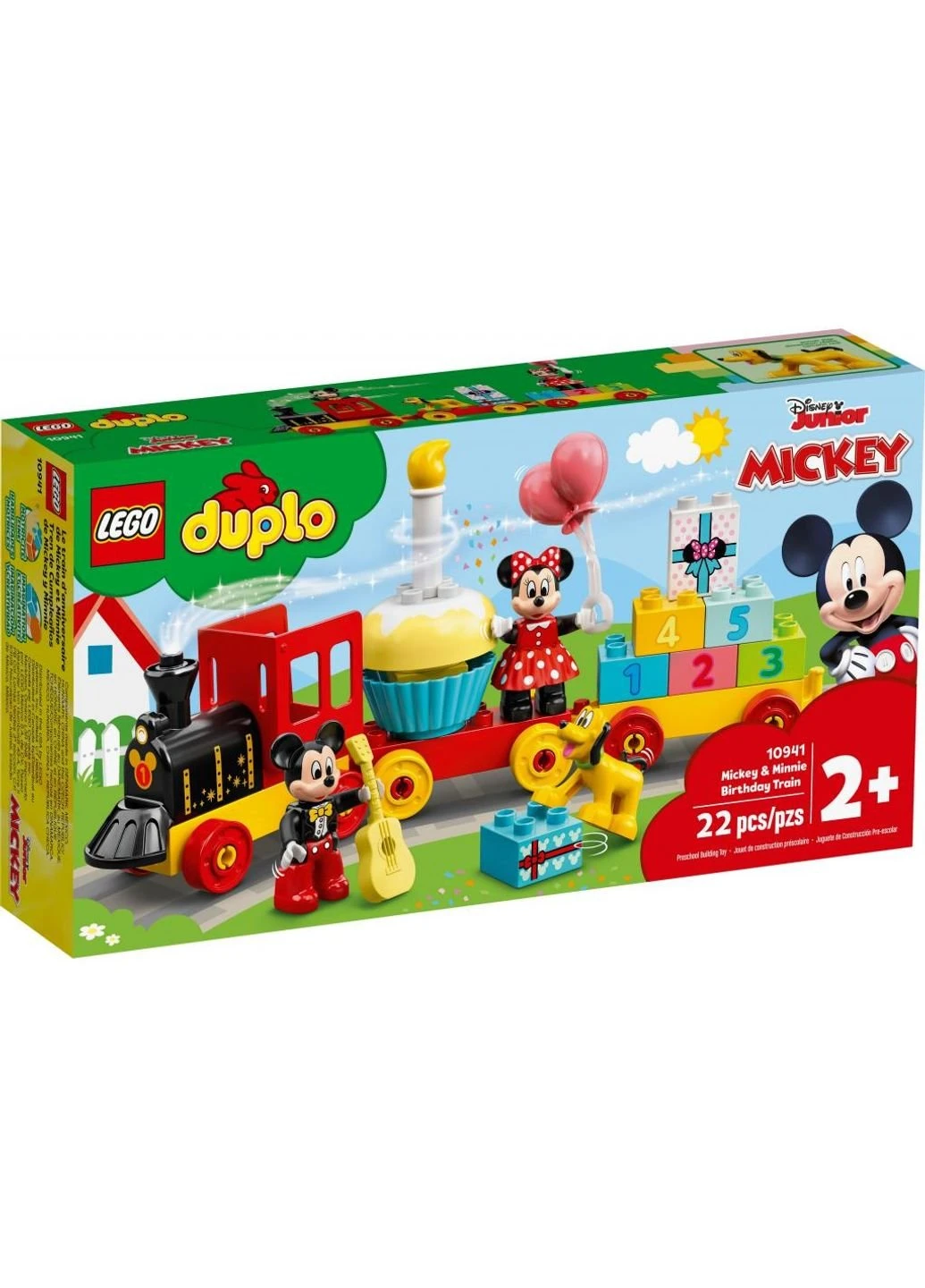 Конструктор DUPLO Disney Праздничный поезд Микки и Минни 22 детали (10941) Lego (251222880)