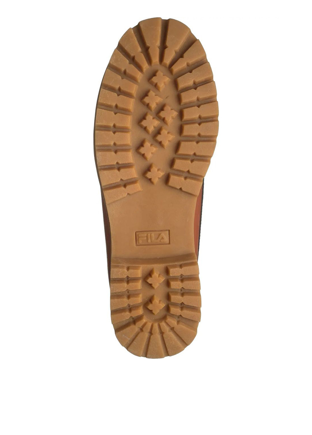 Коричневые осенние ботинки тимберленды Fila