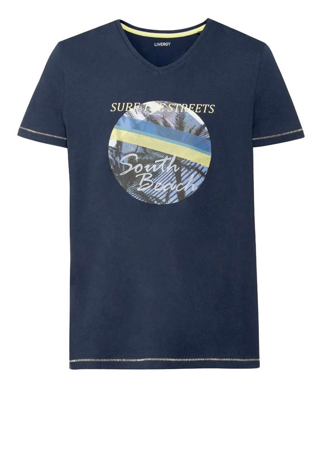 Темно-синя футболка Livergy