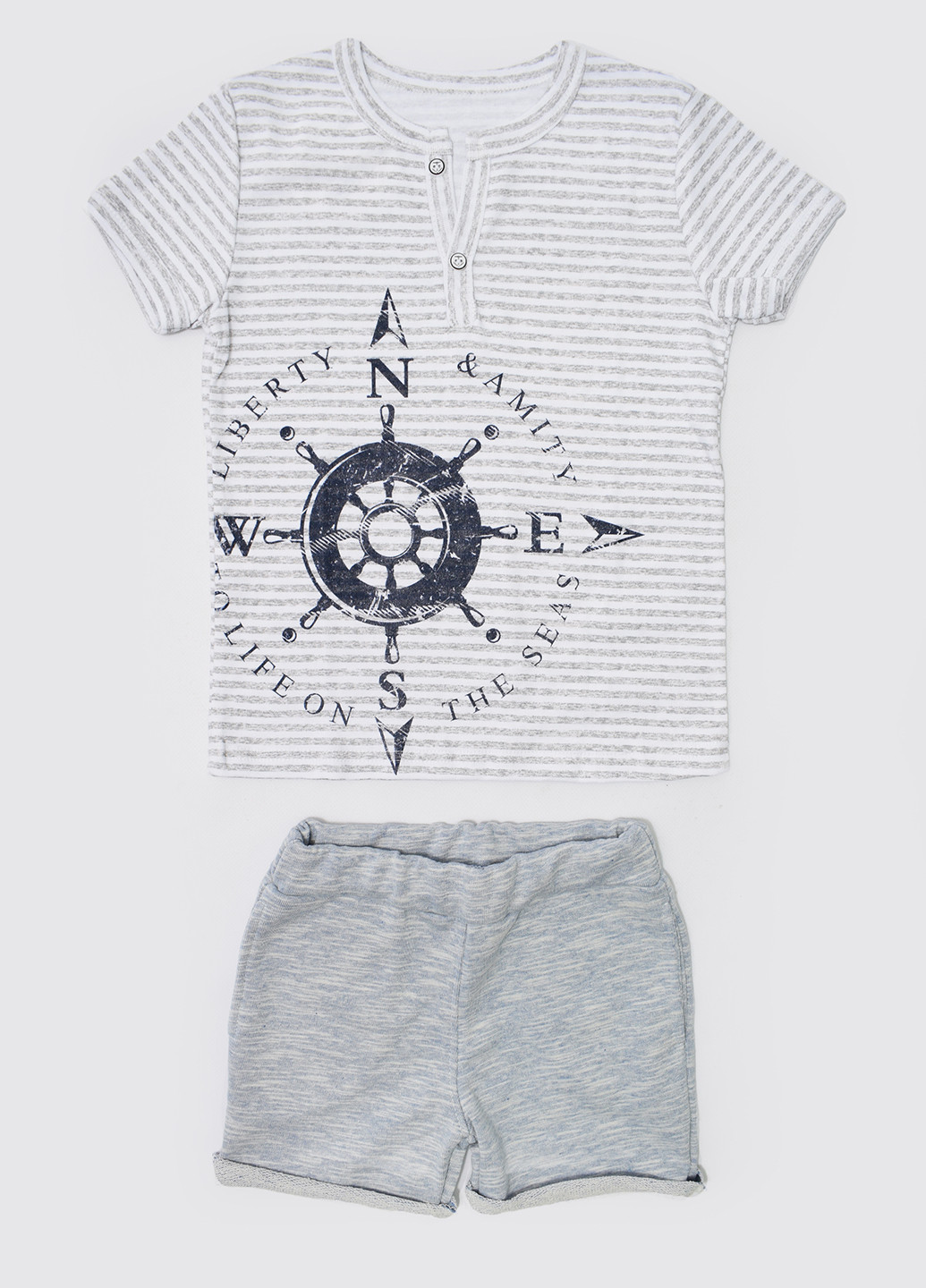 Голубой летний комплект (футболка, шорты) Витуся