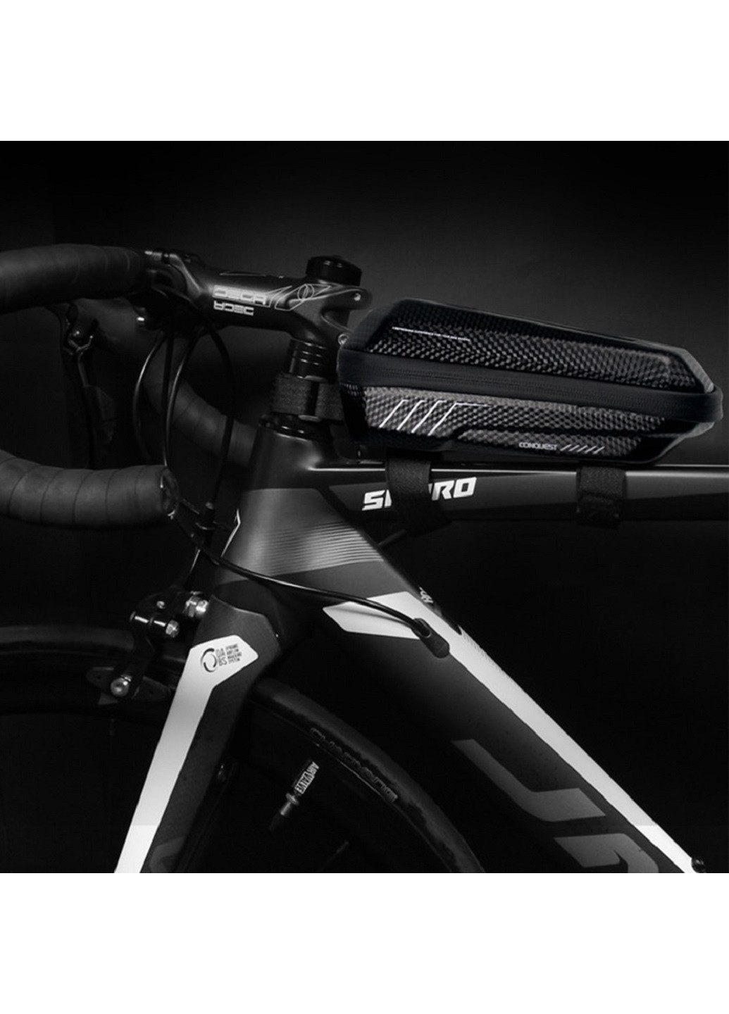 Велосумка бардачок сумка на раму велосипеда на блискавці водонепроникна 23х10,5х8,5 см (37245-Нов) Unbranded (253055594)