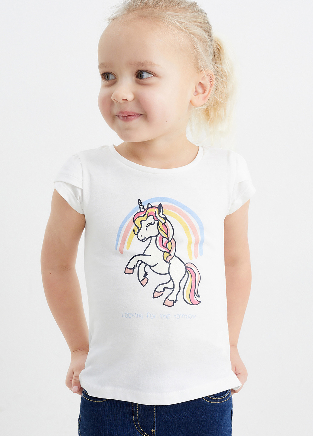 Комбинированная летняя футболка (3 шт.) C&A