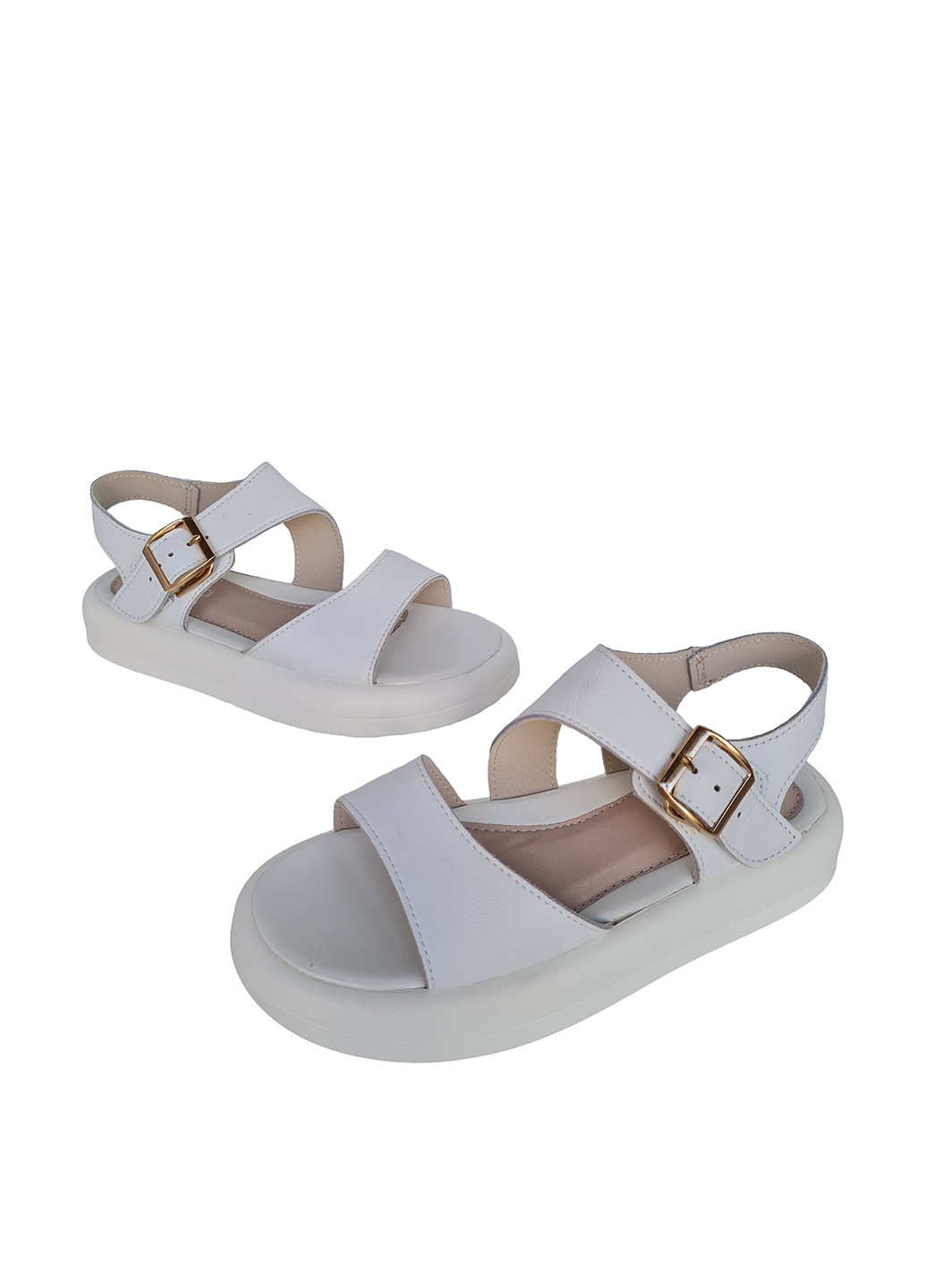 Белые босоножки Purlina с ремешком