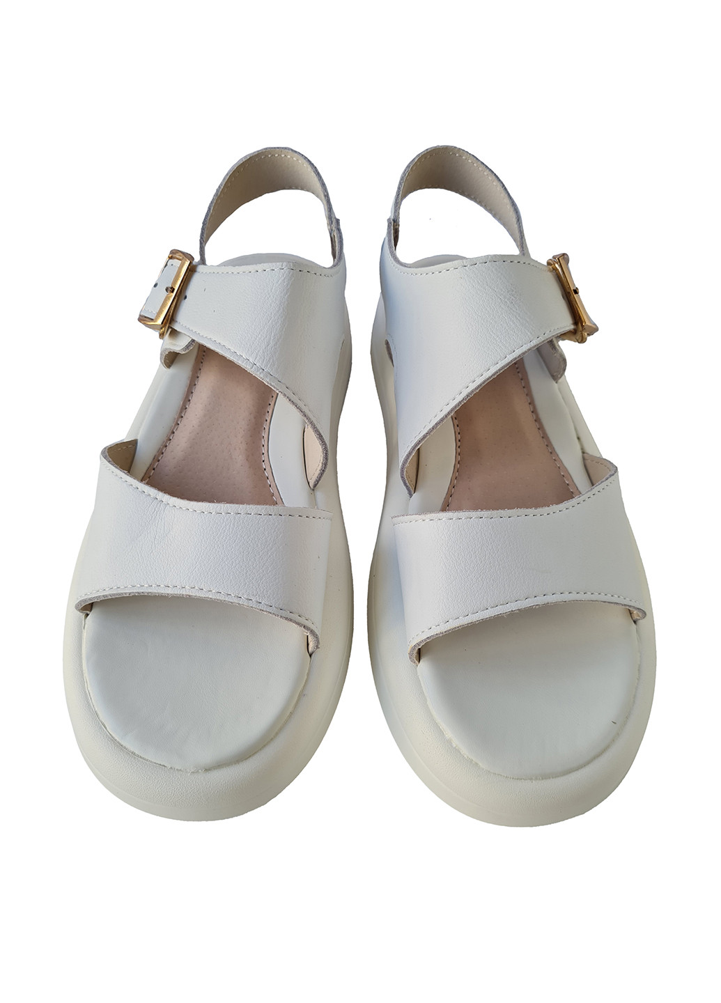 Белые босоножки Purlina с ремешком