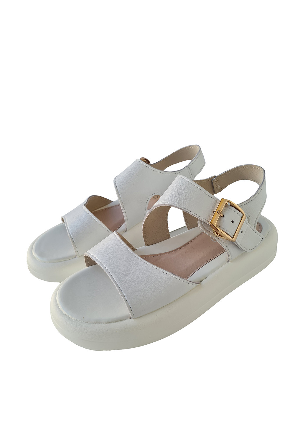 Белые босоножки Purlina с ремешком