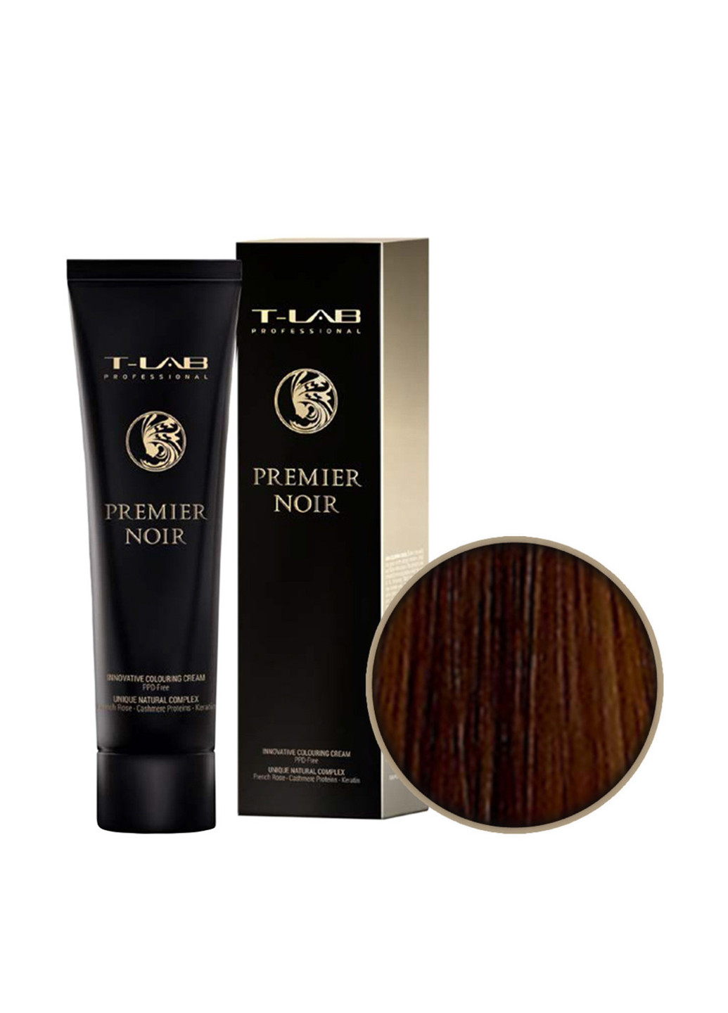 Крем-фарба для волосся Premier Noir №7.35 Блондин золотистий махагон, 100 мл T-Lab Professional (202409887)