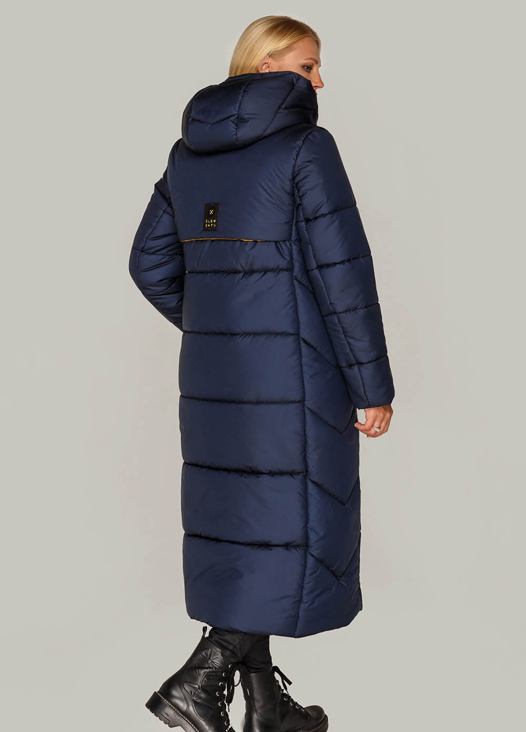 Синяя зимняя куртка-пальто сандра MioRichi