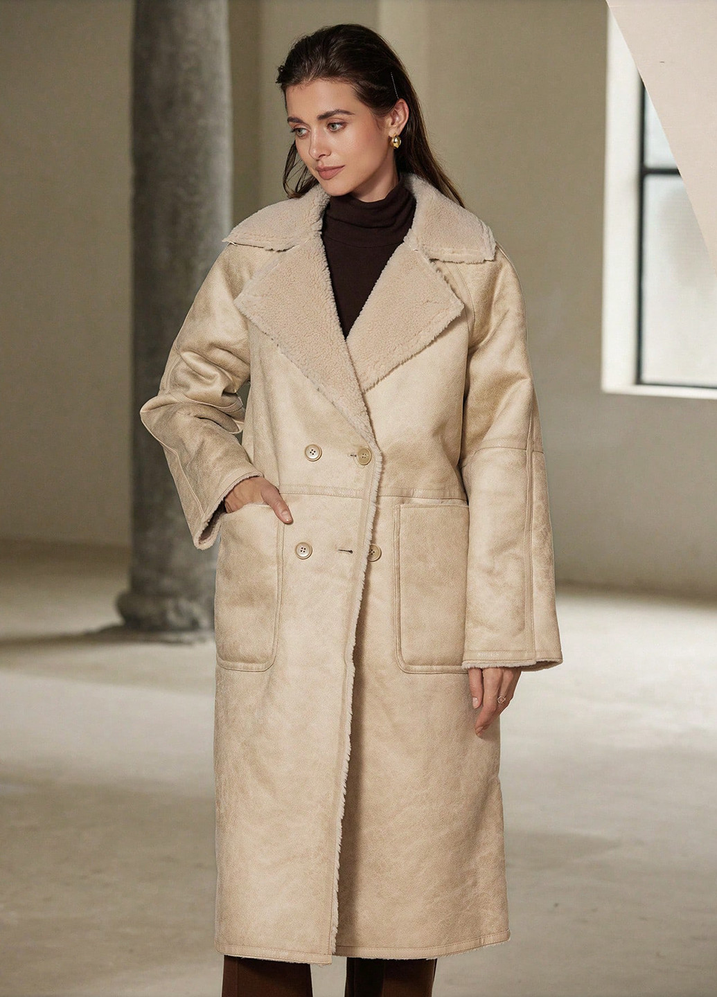 Дубленка SHEIN (334101447)