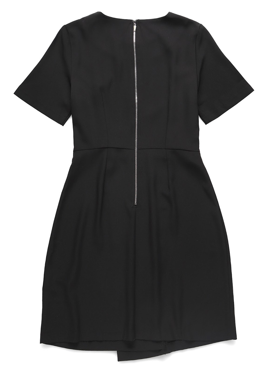 Черное кэжуал платье на запах Kiomi однотонное