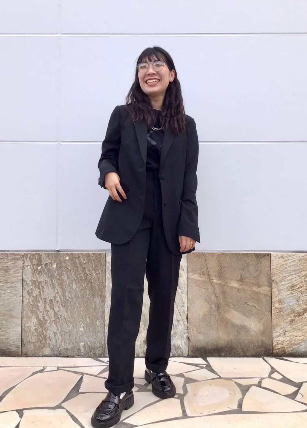 Черная футболка Uniqlo