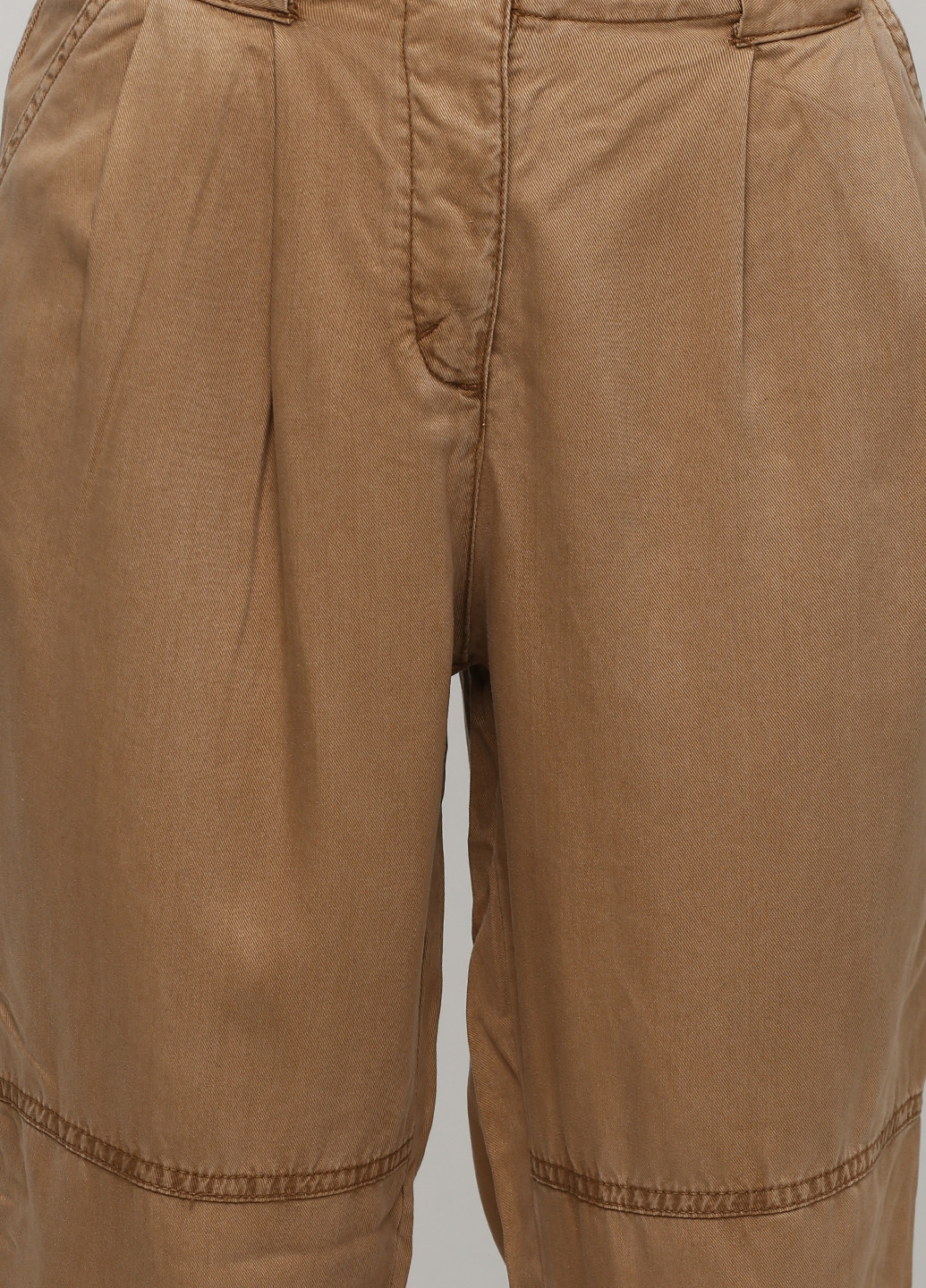 Бежевые кэжуал демисезонные прямые брюки Mango