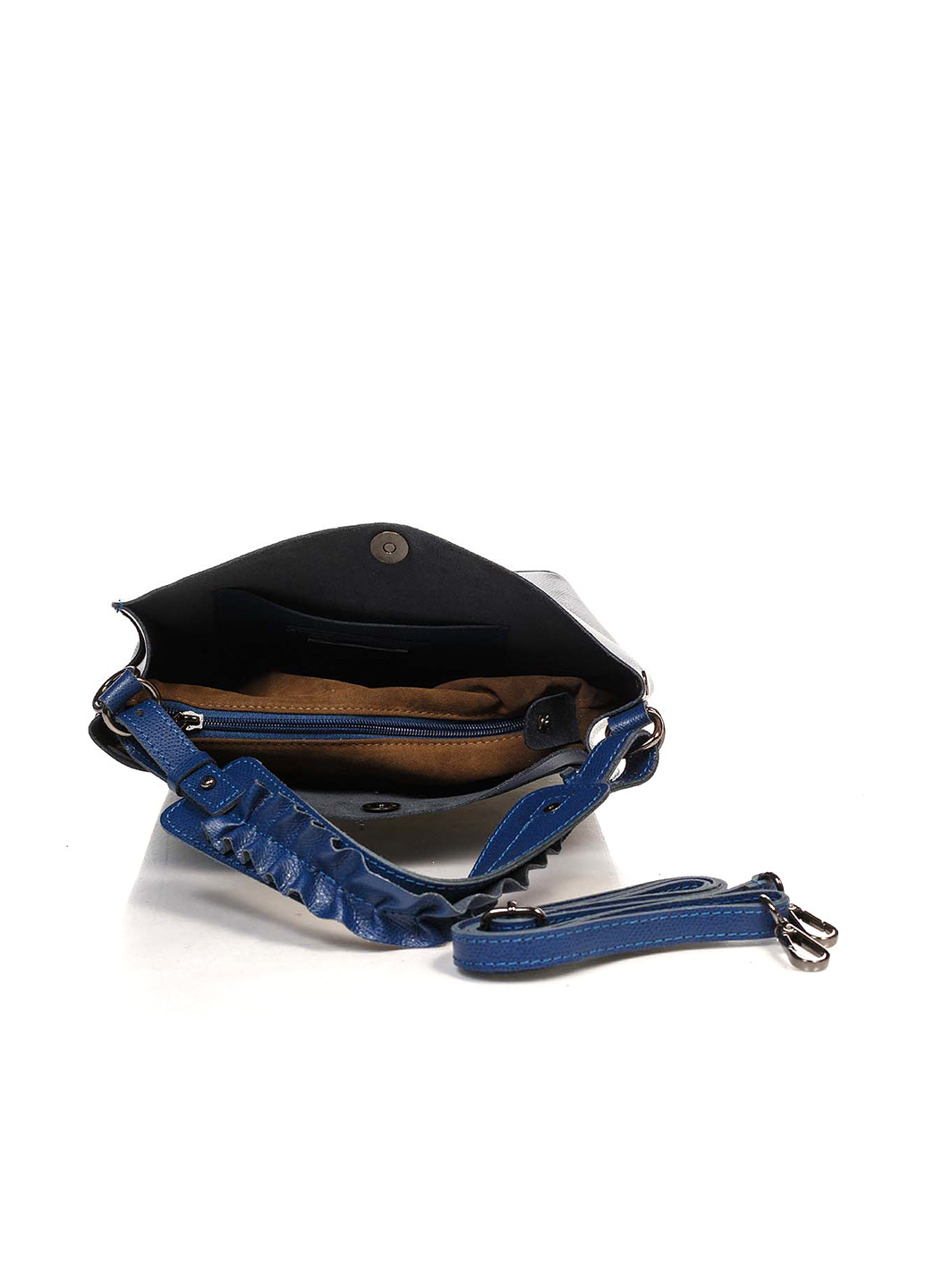 Сумка Italian Bags кросс боди однотонная синяя кэжуал