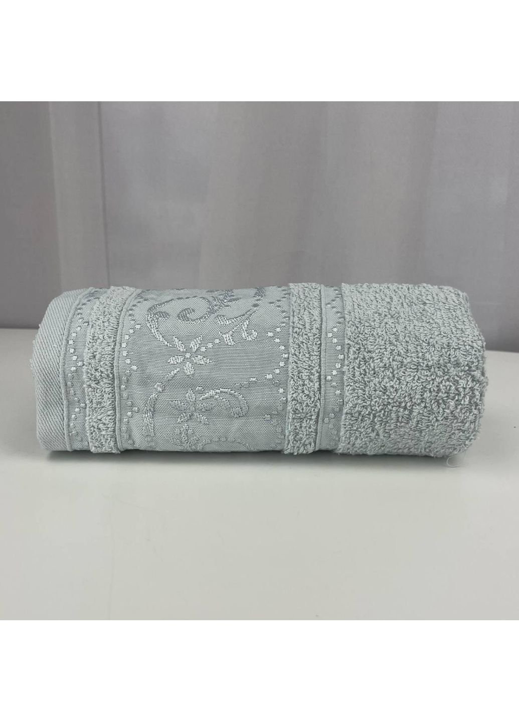 No Brand полотенце для лица махровое febo vip cotton ecre турция 6394 мятное 50х90 см комбинированный производство - Украина