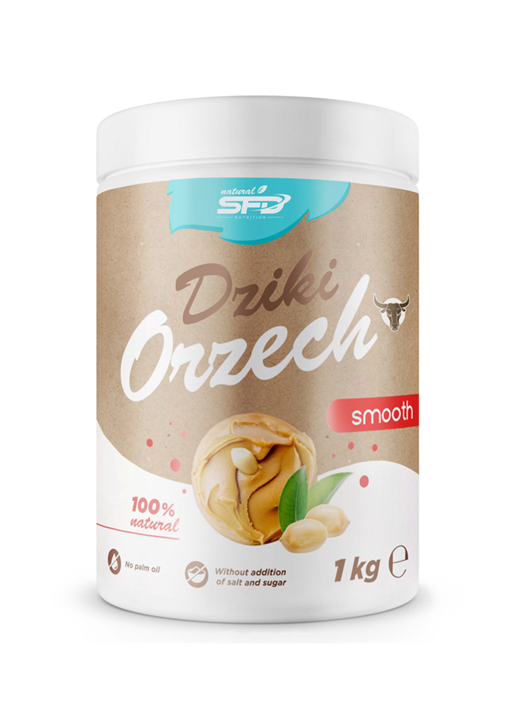 Горіховий крем Dziki Orzech - 1000g Smooth SFD Nutrition (241261220)