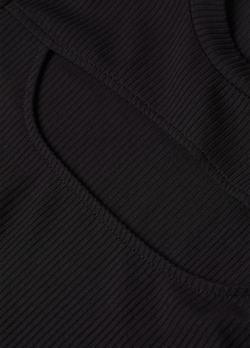 Черное кэжуал платье платье-футболка H&M однотонное